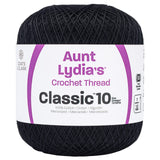 Coats Crochet Classic Crochet Thread, 1 Pack, Black, 1050 Foot
