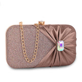 Adisa Studded Formal Party Clutch With Gold Chain For Women And Girls (Cl107-Cop),Copper,,B0CW1KZYSY