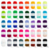 113 Piece Crochet With Yarn Set-1600 Yards Assorted Yarn 73Pcs Crochet Accessories Set Including Ergonomic Hooks, Knitting Needl