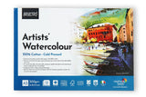 Brustro Artists' Watercolour 100% Cotton 300Gsm Cold Pressed Paper Pad, 12 Sheets, Size- A5 | Ideal For Professional Drawing, Pa