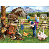 750 Piece Puzzle for Adults Sharon Steele Little Helpers Whimsical Country Farm 27x20 Jigsaw Puzzle