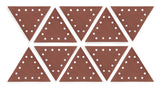WEN 6377SP240 240Grit Hook & Loop 111/4Inch Triangle Drywall Sander Sandpaper, 10 Pack