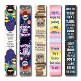 woopme Set of 5 Magnetic Bookmark for Book Lovers Readers Quotes Students Gift Magnetic Page Clips Folding