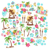 Paper Die Cuts Paradise Over 60 Cardstock Scrapbook Die Cuts by Miss Kate Cuttables