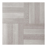 Tivoli Self Adhesive Vinyl Floor Tiles, 45 Tiles - 12 x 12, Ash Grey Wood- Peel & Stick, DIY Flooring for Kitchen, Dining Room,