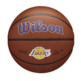 Wilson NBA Los Angeles Lakers Size 7 Basketball - PureFeel Cover, 29.5
