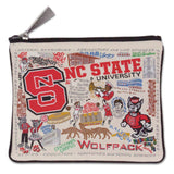 Catstudio Collegiate Zipper Pouch, North Carolina State University Travel Toiletry Bag - Ideal Gift for Alumni, Makeup Bag, Dog