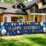 Yard Banner for Happy Birthday Gifts Large Birthday Banners for Outside Decorations Backdrop for Men Women Party Supplies Outdoo
