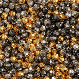 CYEENUT 8mm Acrylic Beads 600pcs AB Golden&Silver Spacer Bubble Bead Plastic Crafts Beads for DIY Necklaces Bracelets Earrings J
