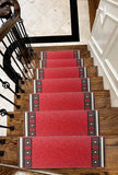 Gloria Rug Non-Slip Rubber Back Stair Treads - Skid Resistant Stair Mats - Set of 7 (8.5 x 26) (7, Stair-1995)