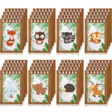 Clabby 32 Pcs Mini Notebooks for Kids Woodland Party Favors, Cute Style
