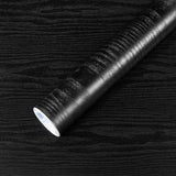 COSNIGHT Black Peel and Stick Wallpaper, Wood Grain Contact Paper Self Adhesive 15.7 x 393 Vinyl Wrap, Removable Wall Paper