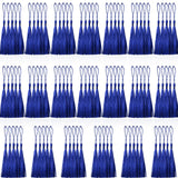 Creatrill 100 Pcs Royal Blue Mini Tassels 13cm/5 Inch with Loops for Bookmarks, Graduation Decors, Jewelry Making, DIY Projects
