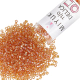 Miyuki Delica Seed Beads - Size 11/0 (1.6 mm), DB1241, Transparent Marigold AB, 7.2 g, Approx. 1440 Beads, Made in Japan