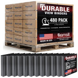 Samsill Durable 1.5 inch 3 Ring Binder, Made in USA, D Ring Binder, 100% Recycled Chipboard, Black, Pallet of 480 Binders in 40