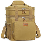 GLENKEY Expandable Large Lunch Box, Insulated Heavy Duty Lunch Bag Waterproof Leakproof Durable Cooler Bag for Men Women Adults