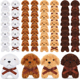 Liliful 50 Pcs Puppy Dogs Stuffed Animals Bulk Assorted Mini Dog Doll Soft Fluffy Plush Animal for Kids Baby Girls Boys Back to