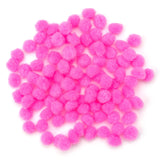 Cousin DIY Pink Light 1/2 inch Poms, 100 Pack