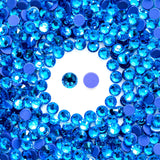 Meibite Hotfix Rhinestones Bulk, 3000PCS Capri Blue Hot Fix Rhinestones for Clothes DIY Decoration Crafts, Capri Blue, SS6, 1.9-