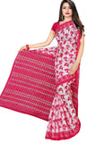 Tamaira Fashion Womens Plain Cotton Saree Without Blouse Piece (1338_Pink_Pink)