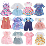 Girl Doll Clothes,12 Sets Doll Clothes Dress for 12 13 14 Inch Dolls, Lovely Baby Doll Outfits Accessories for Christmas Birthda