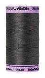 Mettler SilkFinish Solid Cotton Thread, 547 yd/500m, Dark Charcoal