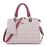 Adisa Checks Handbag Shoulder Bag For Women And Girls With Sling Belt (Ad4075-Mar) Maroon,Maroon,,B0D33XQLKV
