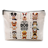 Dog Makeup Bag, Dog Mom Gifts, Dog Gifts for Women, Gifts for Dog Lovers, Cute Dog Puppy Cosmetic Bag Toiletry Bag for Women, Do