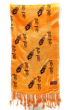 Chircrafts Traditional Stole Shawl Scarves Beautiful Radhe Print For Women Girls(Yellow)