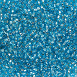John Bead 24g Vial Czech Glass Seed Beads 10/0 Light Blue Silver Lined Beads for Jewelry Making Crafts