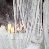 400 x 85 Halloween Creepy Cloth - Large Size Spooky Fabric - Scary Gauze Blood Creepy Cloth for Haunted House, Party, Yard, Wall