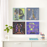 Idea Nuova Pixar Lightyear 4 Pack Square Canvas Wall Art Set, 11x11 each