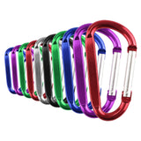 SWATOM Aluminum D-Shape Carabiner Clip 1.6/1.8/2.2/2.6/3 Inches Spring Snap Hook Keyring Carabiners for Camping Traveling Hiking
