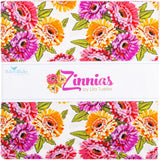 Lila Tueller Designs Zinnias 10 Stacker 42 10-inch Squares Layer Cake Riley Blake 10-16690-42