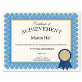 Geographics 47404 Certificate Kit, Blue Spiral
