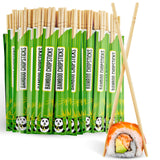 Stock Your Home Disposable Bamboo Chopsticks (100 Pack), Wooden Separated and Wrapped Chopsticks for Chinese Food, Sushi, Takeout and Delivery