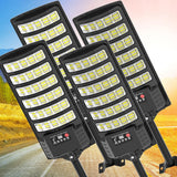 Solar Street Lights Outdoor Waterproof,48000LM 320Wide Angle Flood Light, LED Solar Parking Light with Motion Sensor and Remote