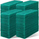 Eccliy 40 Pcs Non Scratch Scrubbing Pad, 10 x 4 Inch, Green