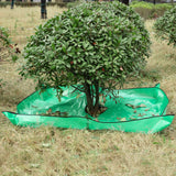 moonoom Landscape Tarp for Trimming, 78.7x78.7 Pruning Tarp with 12 inch Hole, Waterproof Bush Trimming Tarps Shrub Trimmings Ca