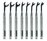 Moody Tools 580161 8Piece Metric Open End Wrench Set, Black