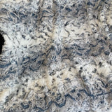 Plutus Navy Snowy Owl Faux Fur Luxury Throw Blanket 80In X 110In
