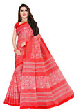 TAMAIRA FASHION Womens Cotton Saree (2203_Red, Scarlet)