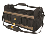Custom Leathercraft WORK GEAR 1579 20 Inch, Open Top, Soft Sided Tool Box, 27 Pockets