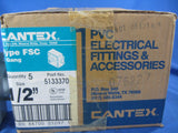 Cantex Box Pvc 2Gang Fsc 1/2 By Thomas & Betts Mfrpartno 5133370U