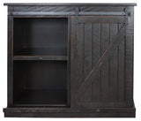 American Heartland Mfg. 47 Tall Quaint Tv Stand, Rustic Antique Black