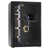 TIGERKING Heavy Duty Large Safe Box, 2.05 Cubic Feet Home Safe with Touch Screen Keypad & Built-in Lock Box, Digital Safes for H