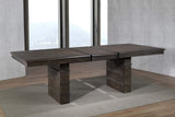 Sunset Trading Cali 7 Piece 96 Rectangular Extendable Dining Table Set | Brown Solid Wood | 4 Chairs And Bench | Server | Seat