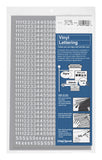 CHARTPAK SelfAdhesive Vinyl Numbers, 1/4 Inch High, White, 718 per Pack (01106)