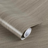 Abyssaly Peel and Stick Wallpaper Grey Wood Contact Paper Decorative Self-Adhesive Film for Surfaces Easy to Clean Thickening fo