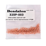 Beadalon Wire Guardian/Thread Protectors 0.022 Copper Color (144)
